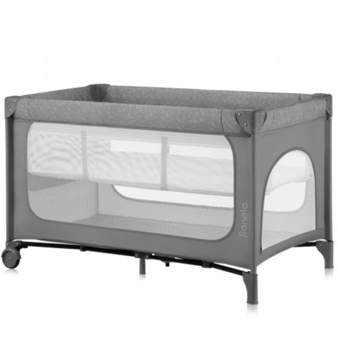 Lionelo Jasmin Easy Fold - łóżeczko turystyczne  | Grey Stone